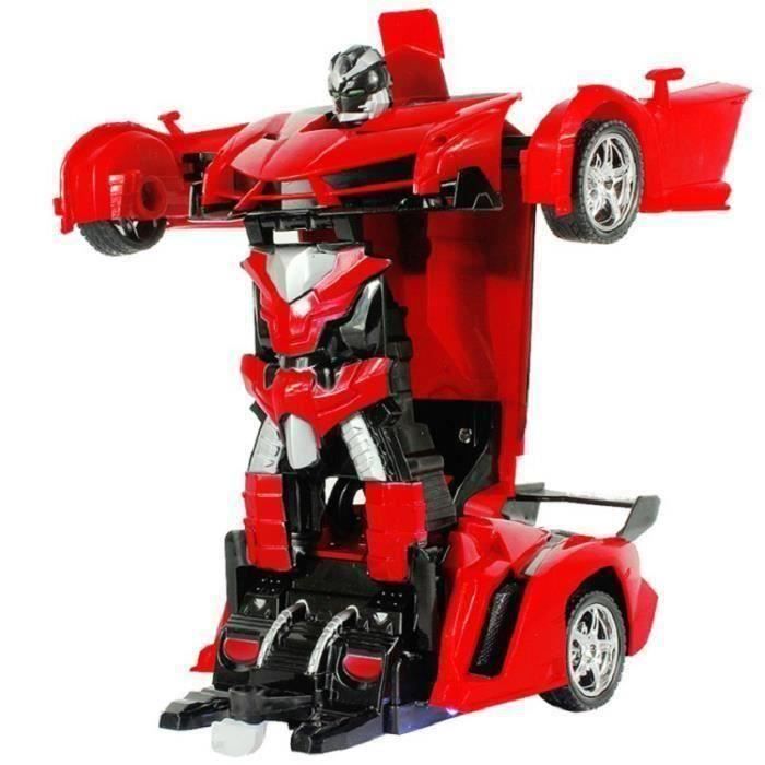 Трансформирующийся робот 2 в 1 - M0D10E - Управление вперед, назад, влево, вправо - Пульт дистанционного управления - Красный