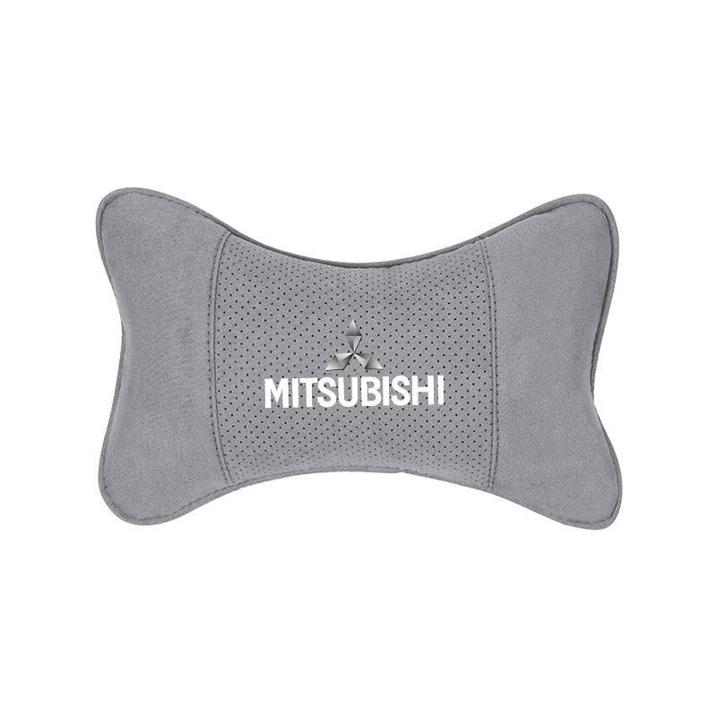 Car Suede Headrest Breathable Memory Foam Neck Pillow For Mitsubishi Colt I200 Space Delica Triton Ralliart Star Mirage Montero