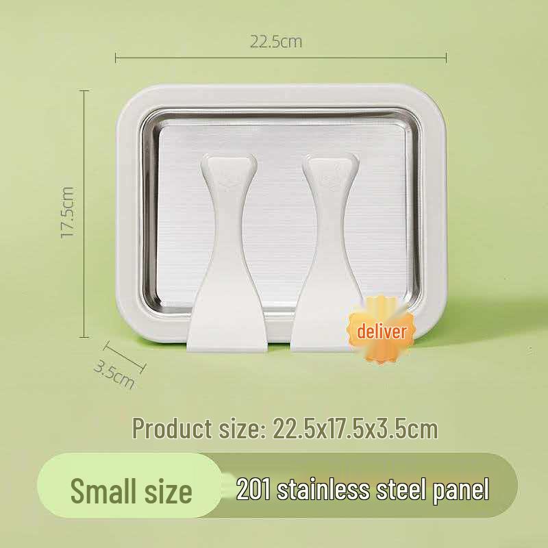 Нержавеющая сталь Неэлектрическая сковорода для мороженого для домашнего фруктового мороженого и йогурта