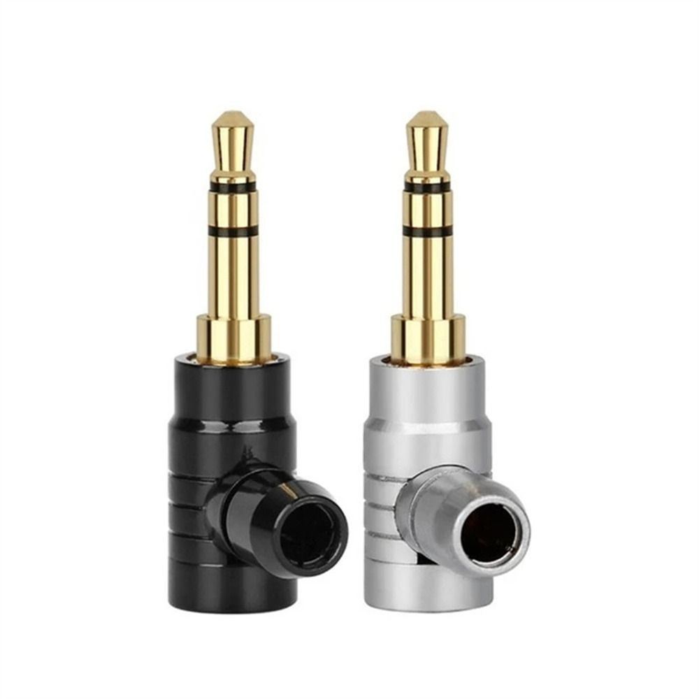 Conector Wire Connector 2 3 4 Poles L Type Audio Connectors 3.5mm Jack Plug 90 Degree Audio Adapter