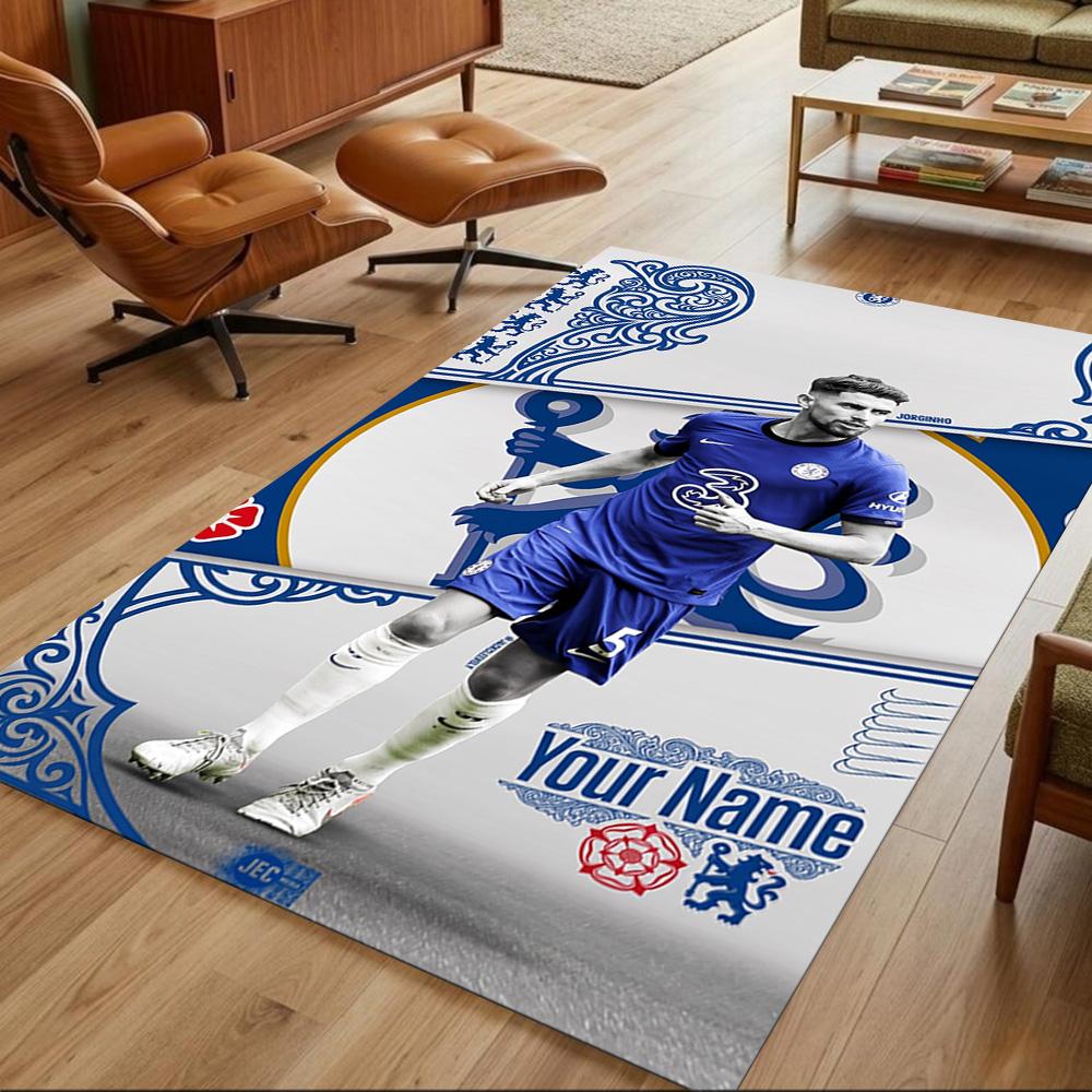 Chelsea Fc Football Player Customized Name Floor Mat Design for Hallway Dormitory Study room Foyer Anti-slip Rug Office home decor