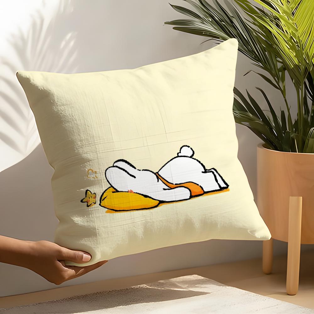 2 Милых Спящих Белых Медведя Мультяшный Узор Наволочка Декор Гостиной Льняная Наволочка Наволочки Чехол для Подушки