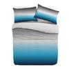 Градиентный серо-голубой пододеяльник, комплект постельного белья для кровати, домашний текстиль, пододеяльник, наволочки, комплект постельного белья для спальни, двуспальный комплект постельного белья, без простыни