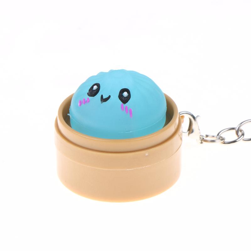 Милые Kawaii Мини Паровые Булочки Сжимающиеся Брелки С Мягким Дизайном Для Снятия Стресса Идеально Подходят Для Украшения Рюкзака Подарки На Вечеринку Детские Подарки