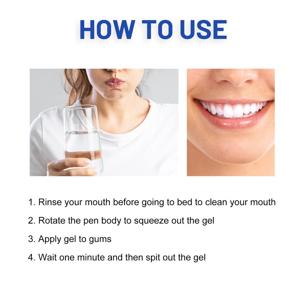 Gingival Gel Relieves Swelling And Pain Of Gums Cleans Tooth Stains Tooth Yellows Fresh Breath Care  4ml