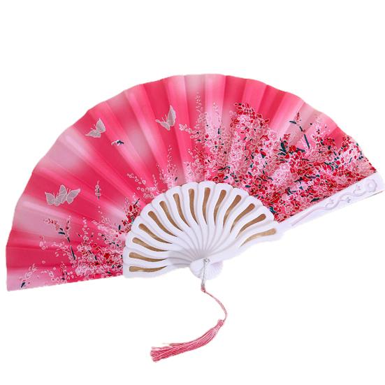 Складной вентилятор с глянцевой текстурой. Красивые различные стили. Гладкая поверхность. Тонкая работа. Украшение. Ткань Оксфорд. Ручной вентилятор в китайском стиле. Товары для дома.