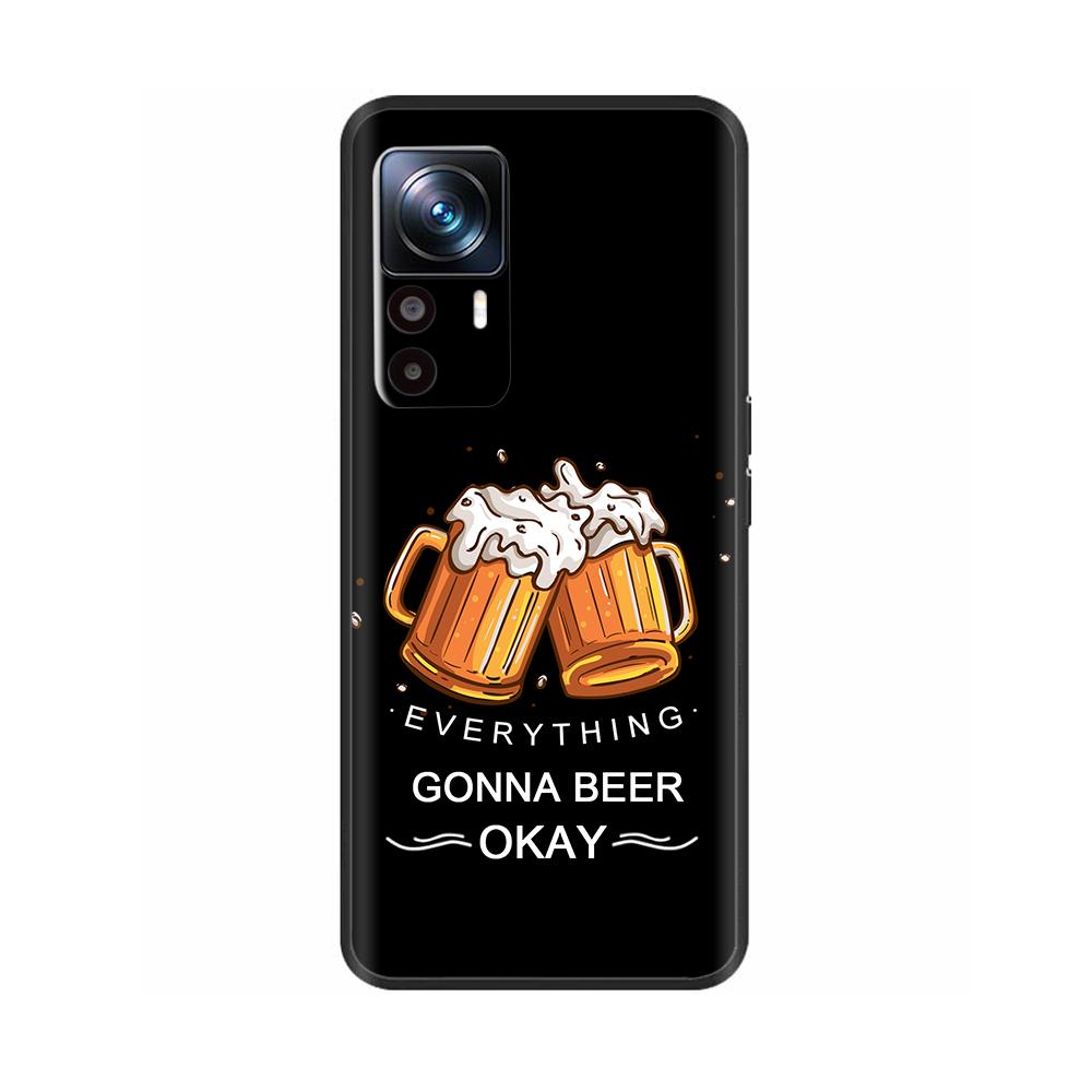 Матовая силиконовая прочная задняя крышка для Xiaomi Mi 12T Pro, мультяшный защитный чехол для телефона Xiaomi Mi12 12T Pro 12s Fundas