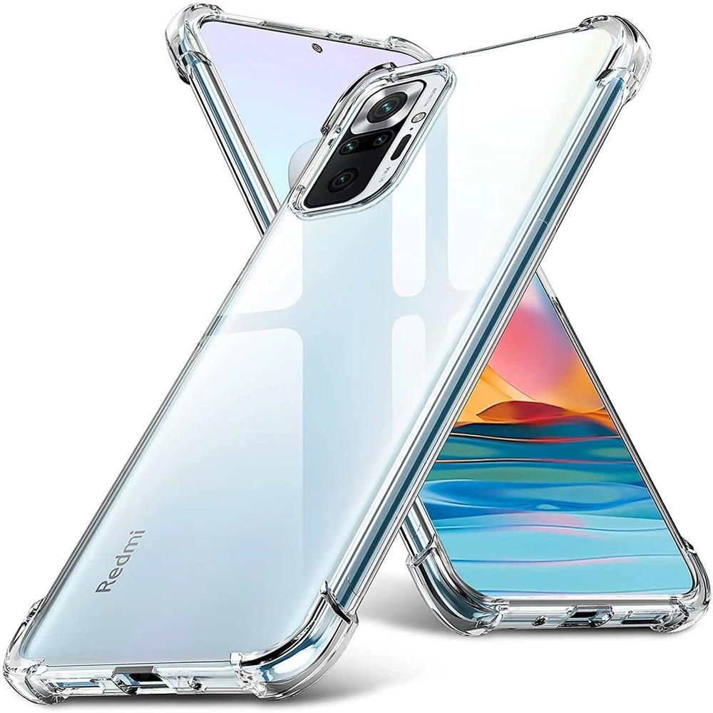 Ударопрочный прозрачный чехол для Xiaomi Redmi Note 12 11 10 9 Pro Plus 12c 10a 10c 9a 9c 9t ультратонкий силиконовый мягкий чехол-накладка