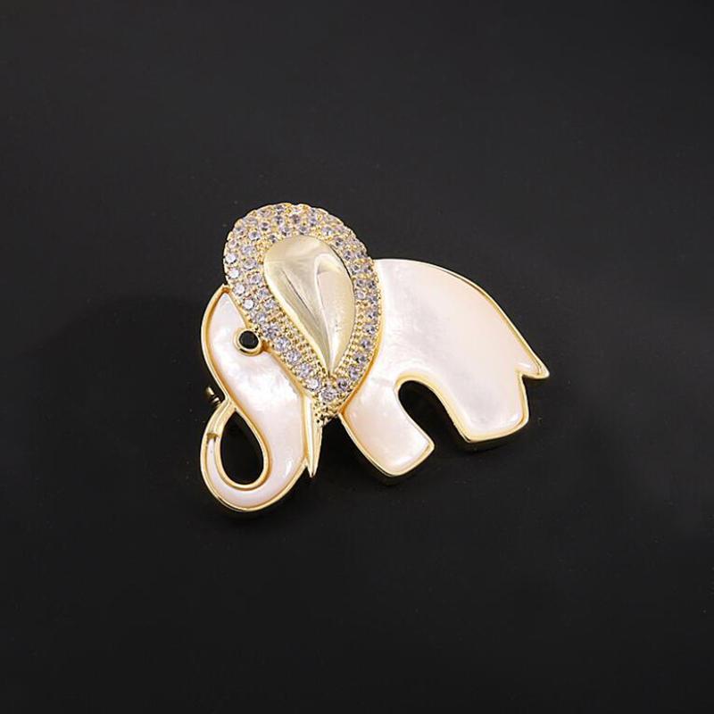 Маленькая брошь в виде слона для женщин и мужчин, унисекс, булавка, ювелирный аксессуар в виде животного