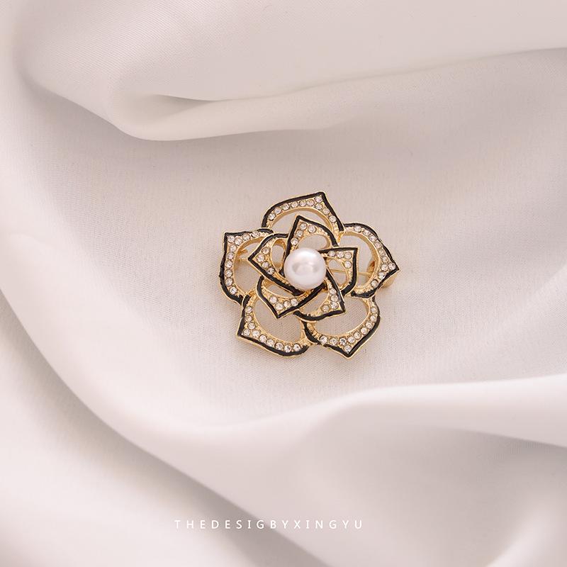 Элегантная брошь в виде золотого жемчужного колоса: Универсальный, Высококлассный Аксессуар для Женщин