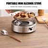 Наружная портативная мини-печь из нержавеющей стали, регулируемая огневая мощь, легкая ветрозащита для