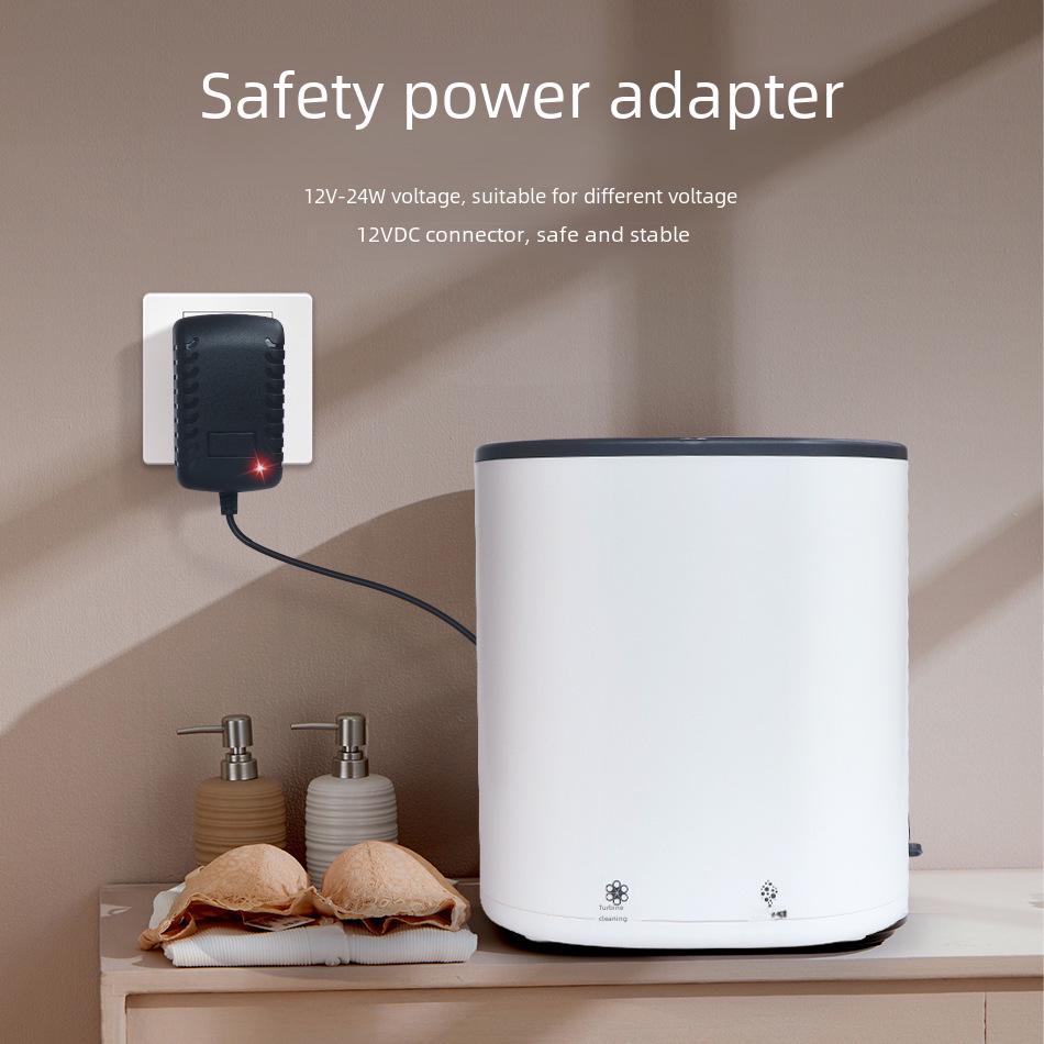 Портативная умная мини-стиральная машина-турбина для нижнего белья, трусов и носков с озоновой очисткой