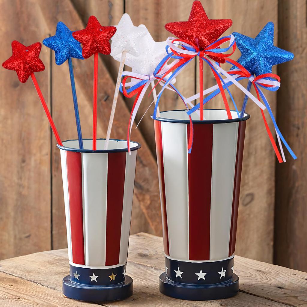 Day Independence Star Shape Fairy Stick Hanging Decorations Event Props Party