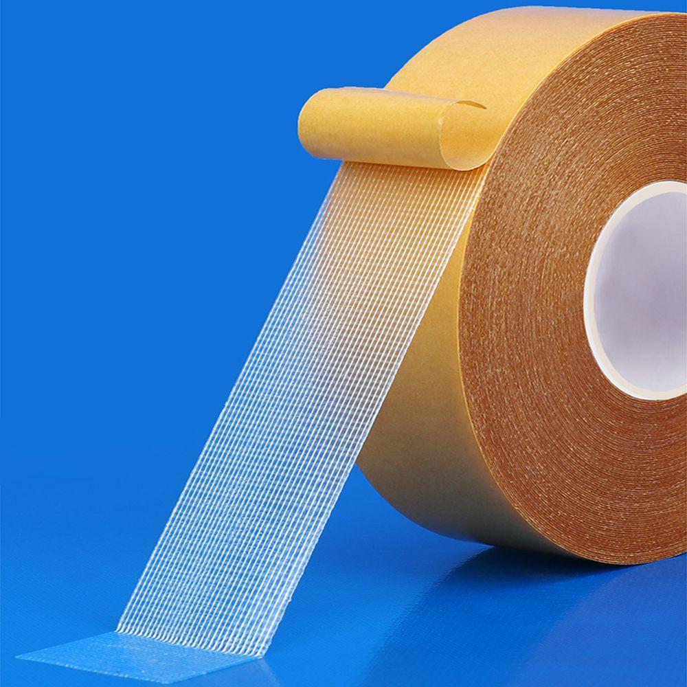 Высоковязкая водонепроницаемая бесследная термостойкая двухсторонняя лента с сетчатой основой из ткани полупрозрачная
