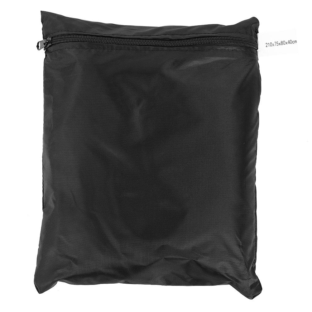 На открытом воздухе водоустойчивая складная крышка кресла для отдыха шезлонга антиржавейная(210D внешний черный и внутренний серебристый)