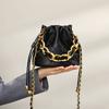 Новая высококачественная сумка-ведро через плечо Niche Hand Chain Leather Bag