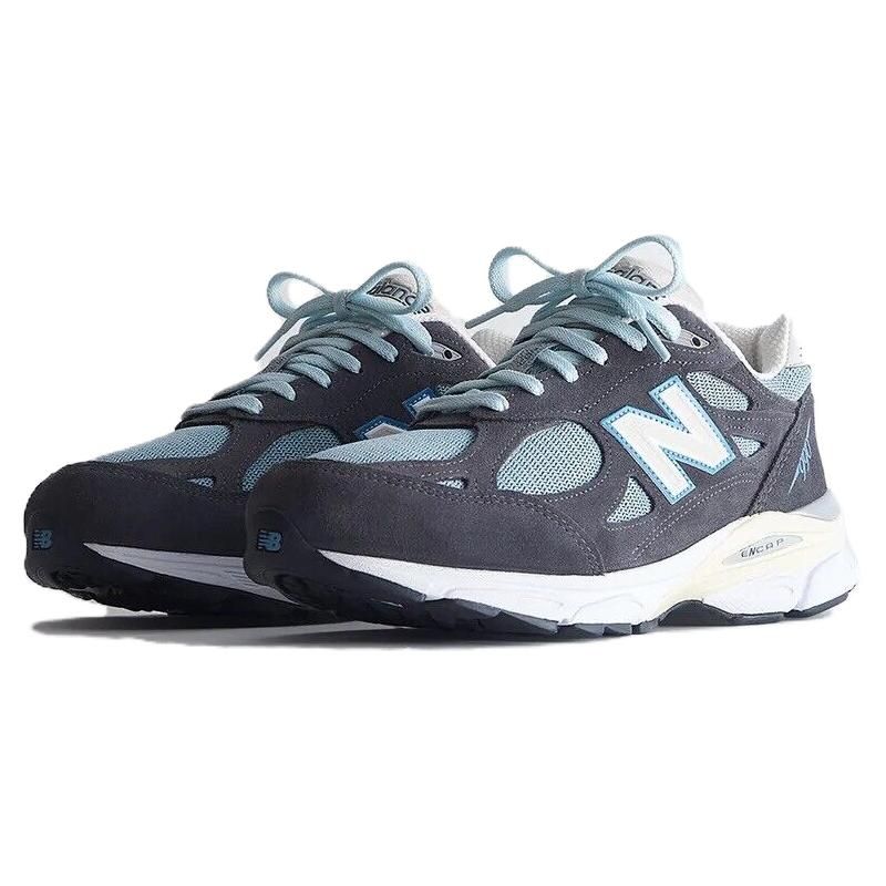 Kith x New Balance 990v3 Сделано в США Стальной синий Унисекс Кроссовки Серый CL M990KS3