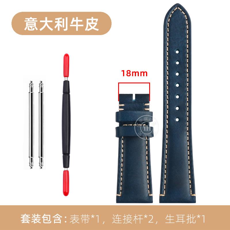 For Tudor 1958 Biwan M79250BA M79250 79363 Genuine Leather Watch Band Cowhide Chain Strap Folding Clasp 20mm 22mm Brown Black