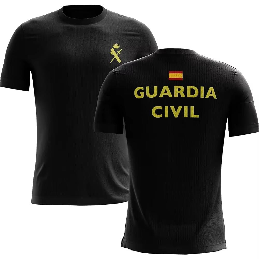 Spain Guardia Civil Espanola TShirt Cotton ONeck Summer Short Sleeve YK Casual Unisexs and Womens Tshirt Tops New