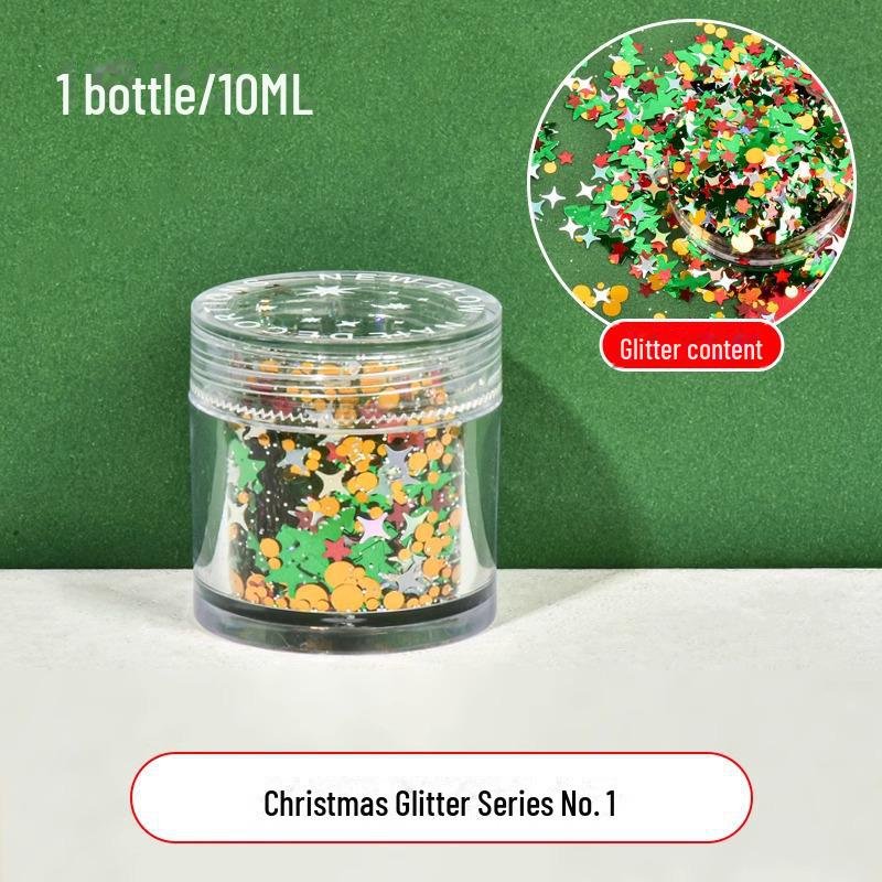 Dreamy Summer Glitter Mix: Hexagonal Sequins, Laser, and Fine Glitter In DIY Hemp Material.