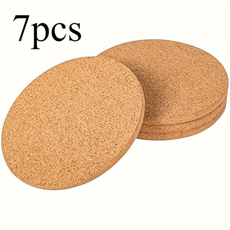 Толстые круглые пробковые термостойкие подставки, набор прочных кухонных щитков для горячих блюд, кастрюль, сковородок, кухонных принадлежностей, домашнего декора