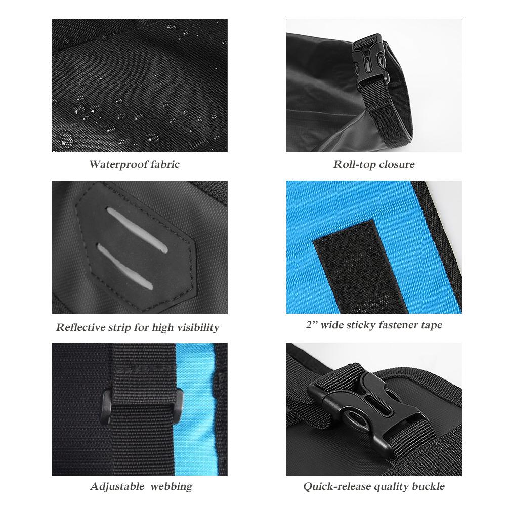 Bicycle Bag Waterproof Cycling Mountain Road MTB Bike Front Frame Handlebar Pannier Dry Bag with