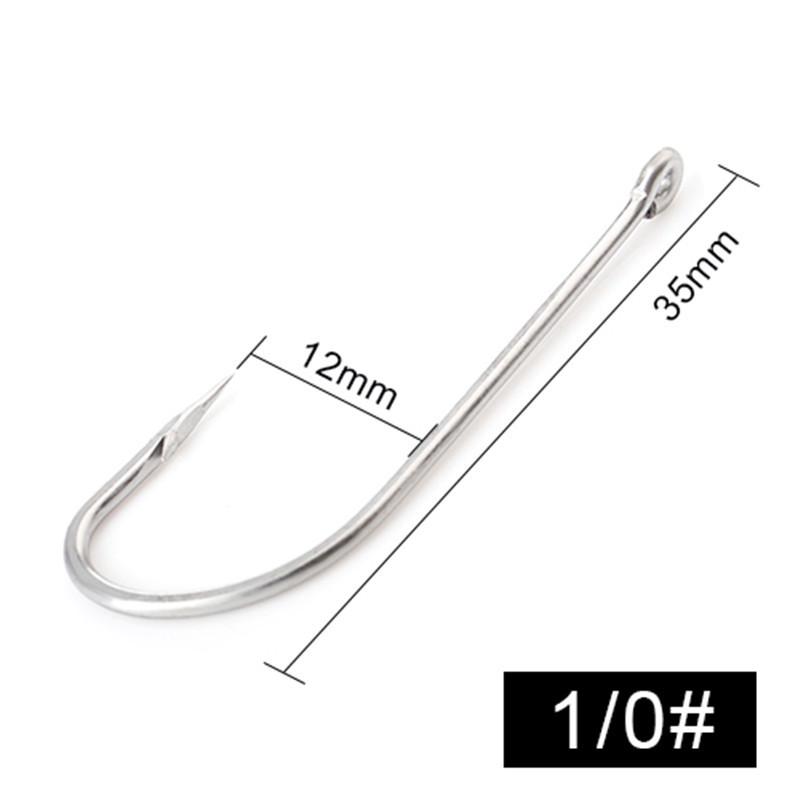 FISH KING 401SS Крючок с колючкой из нержавеющей стали 6/0#-1/0# 25шт/упак. 1#-8# 50шт/упак. Для ловли карпа на отсадку