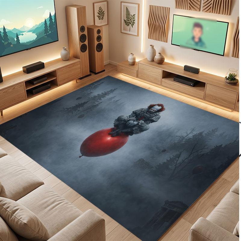 IT Pennywise Rug Soft Thick Non Slip Floor Carpet for Bedroom Living Room Home Decor