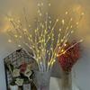 20 Bulbs LED Tree Branch Light Artificial Tree Branch Lamp Mini Christmas Twinkle Tree Branch Night Light DIY Party Decorations