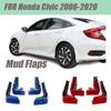 Suitable for Honda Civic 2016- Mudflaps Splash Guands Front Rear Mud Flap Mudguards Fenders Fender Accessories Auto Styline
