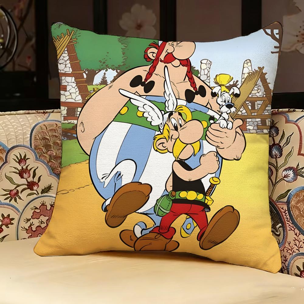 A-asterix Мультяшная Наволочка, Двусторонний Принт, Подушка для Дивана, Подушка для Изголовья Кровати