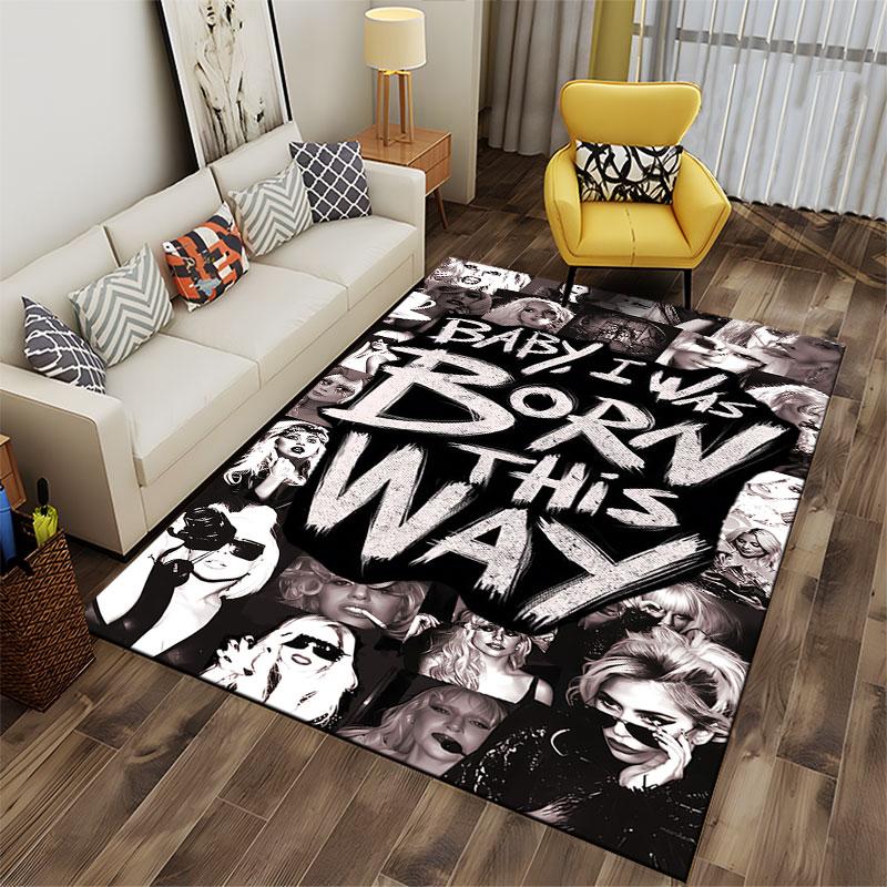 Born This Way Collage Carpet suitable as a non-slip mat for the living room or bedroom sofa