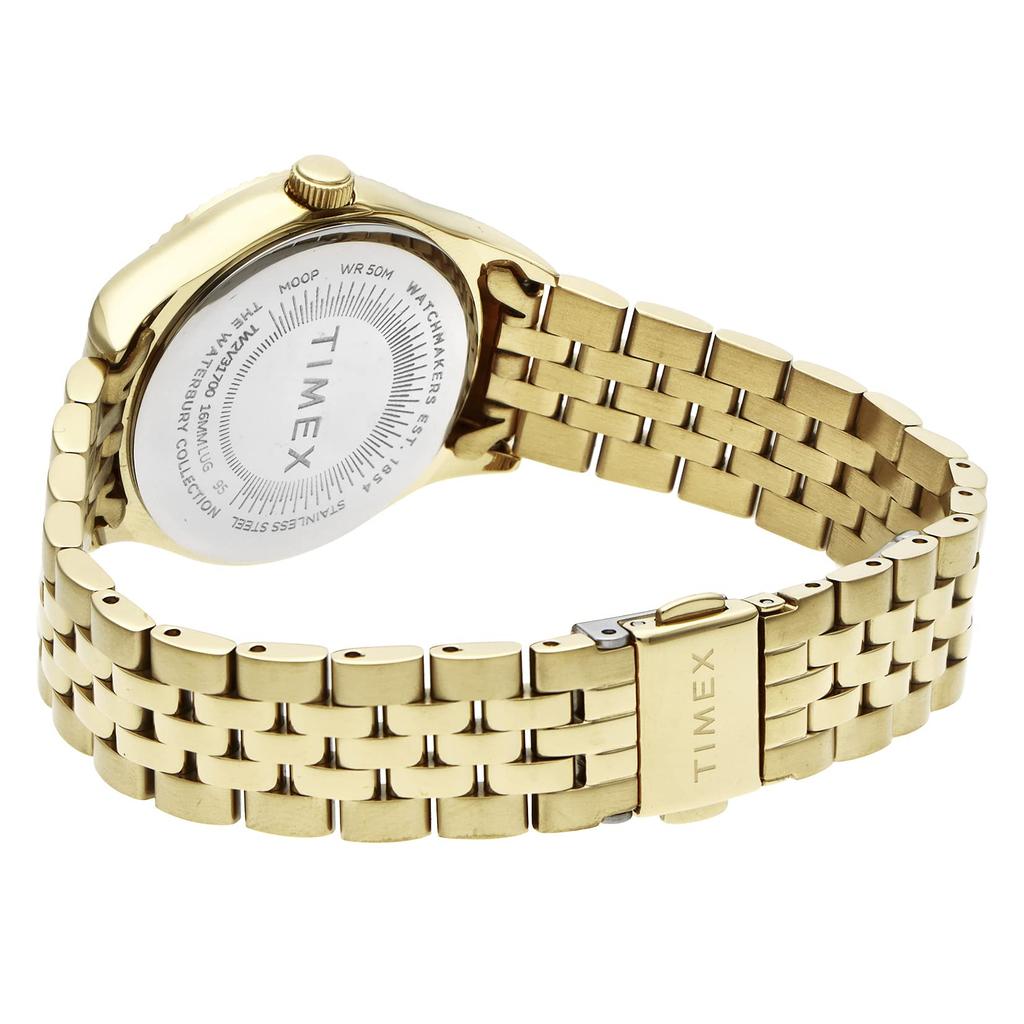 TIMEX Часы Waterbury Quartz 5 ATM Водостойкие Минеральное стекло Зеленый циферблат, Механизм, Водонепроницаемость, Стекло, Циферблат, TW2V31700, Женские [Оригинал]