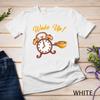 Womens Wake Up Alarm Clock Owl Nocturnal Caffeine Coffee Cafe Unisex T-shirt