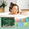 Christmas Colorful Shower Balls Bubble Shower Fragrance Moisturizing Floral Long Lasting Scent Botanical Cleaning
