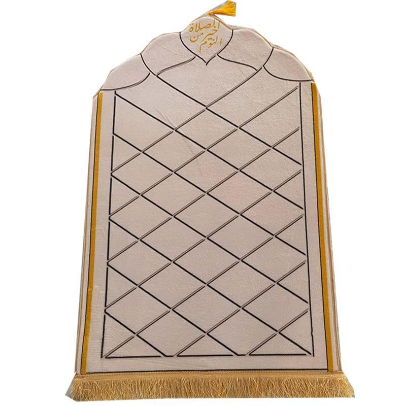 Soft Worship Kneel Travel Prayer Rug Non-slip Prayer Mat Flannel Carpet for Muslim Ramadan Embossing Floor Carpets Portable