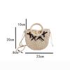 Straw Woven Bag Small Fragrant Style Sling Shoulder Crossbody Bag Hand-held Women's Bag Bow Design Beach Bag AVE