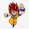 Patches For Clothes Bag Iron On Thermal Stickers Dragon Ball Online Goku Vegeta Pattern Washable Heat Transfer