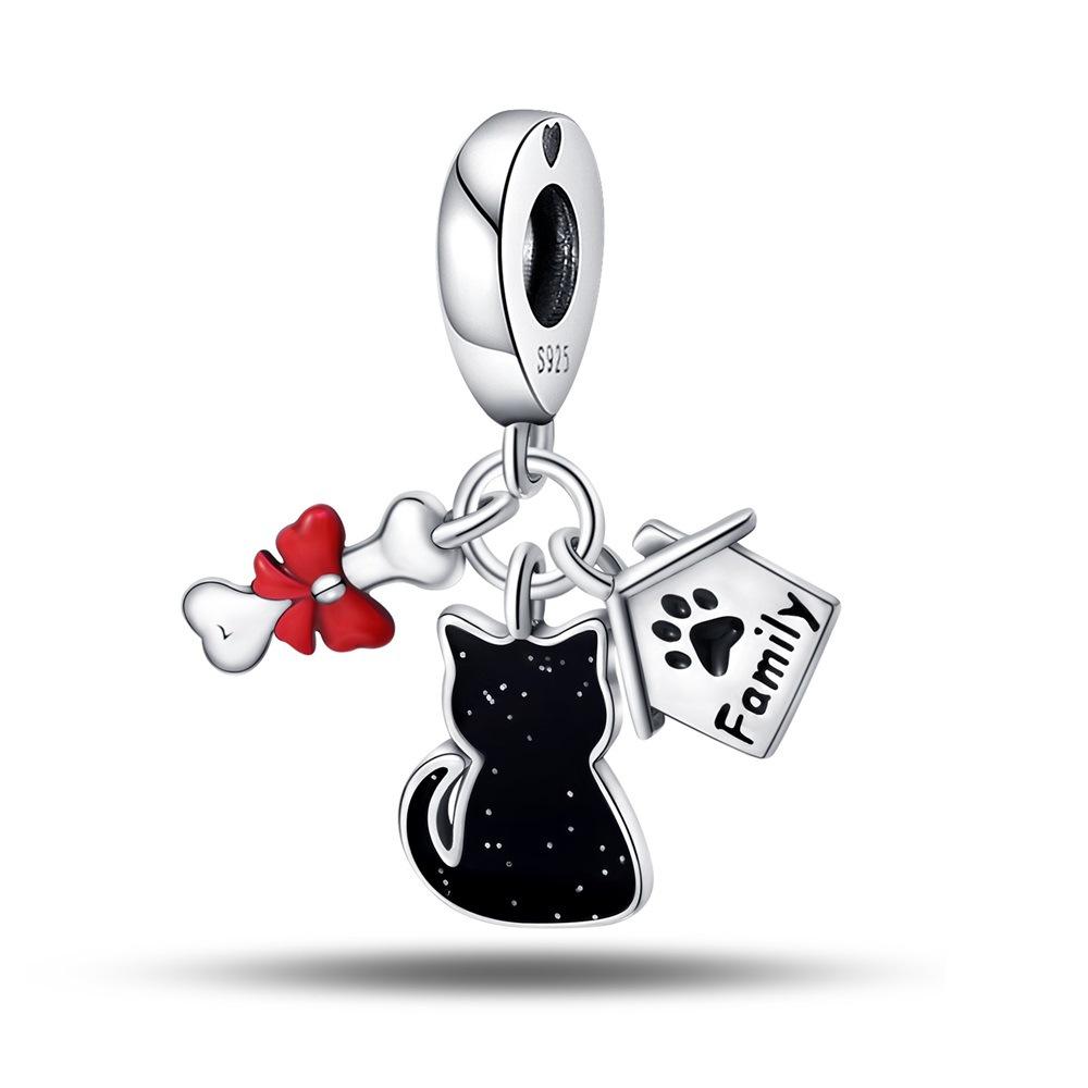 Подарок на День матери Бисерные украшения Кошка и собака DIY Подвеска Аксессуары Браслет
