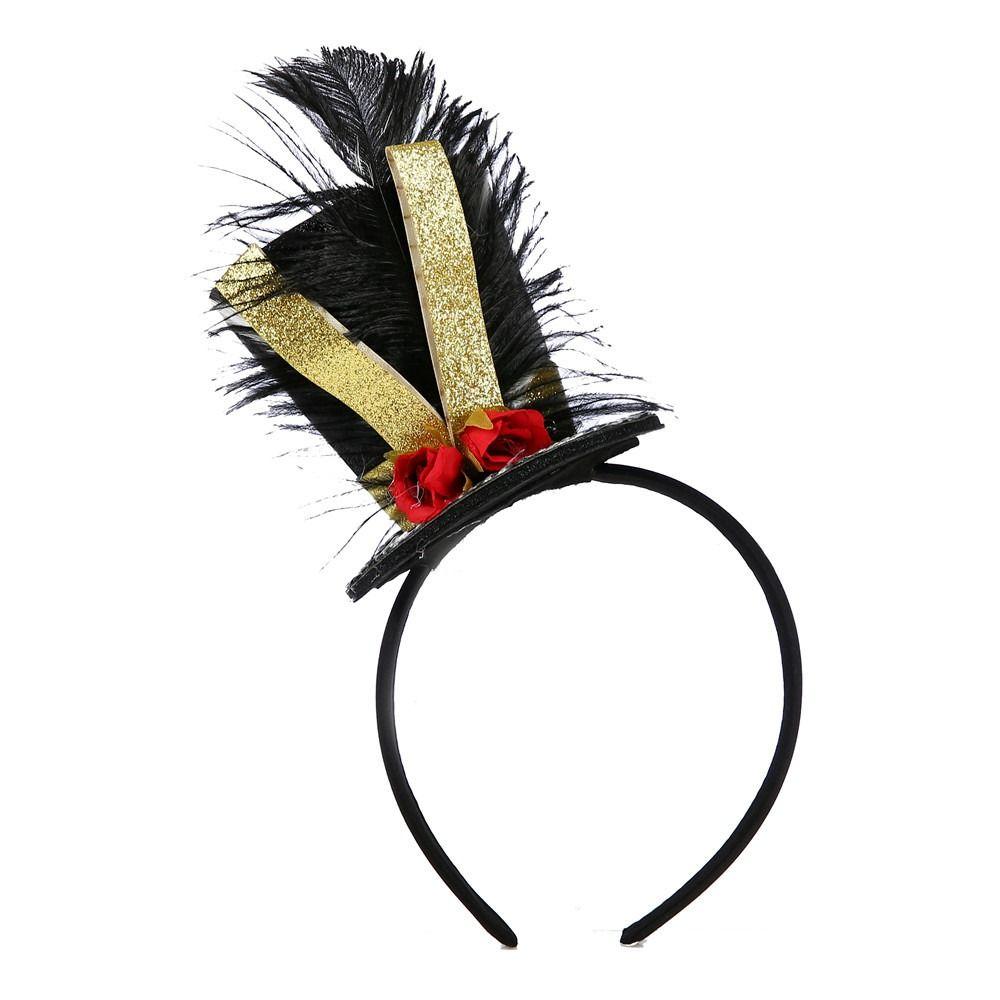Dress Up Carnival Party Headband Vintage Knight Fascinator Top Hat Festival Fancy
