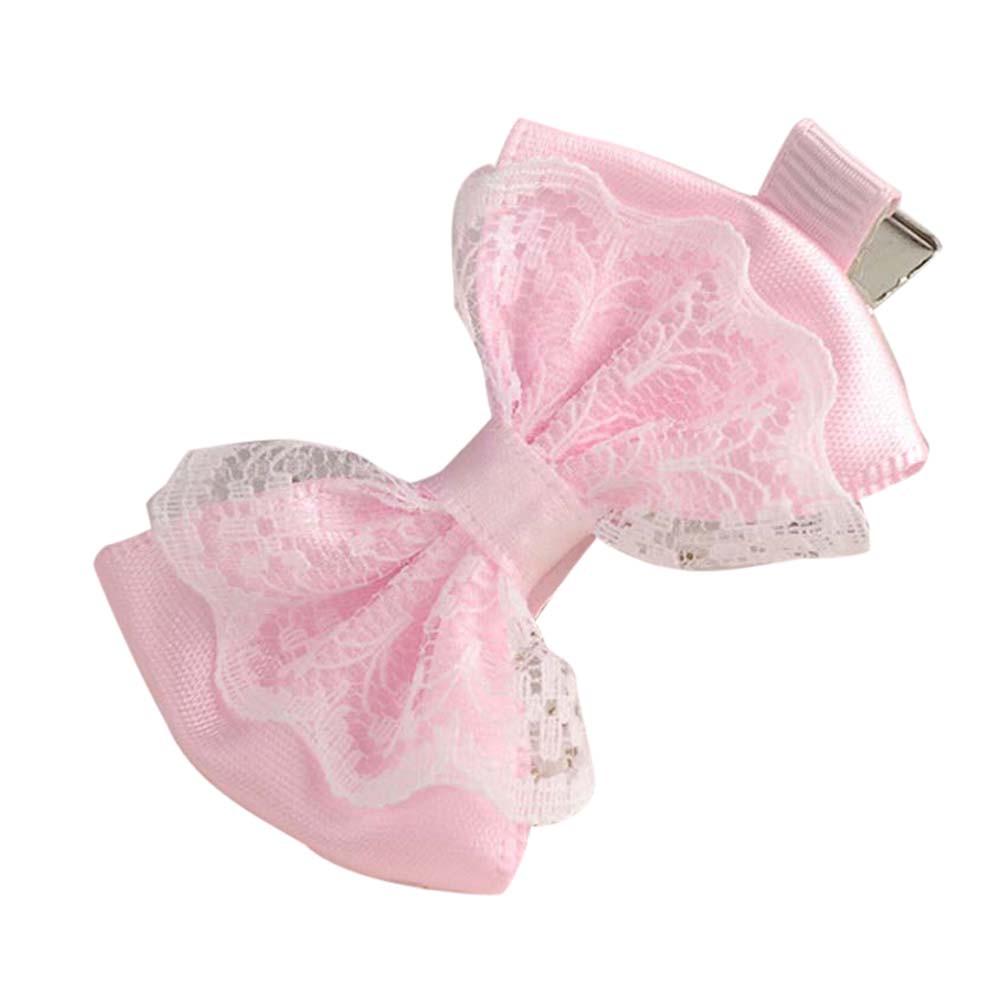 Милые кружевные заколки для волос с бантом для маленьких девочек, детские аксессуары для волос