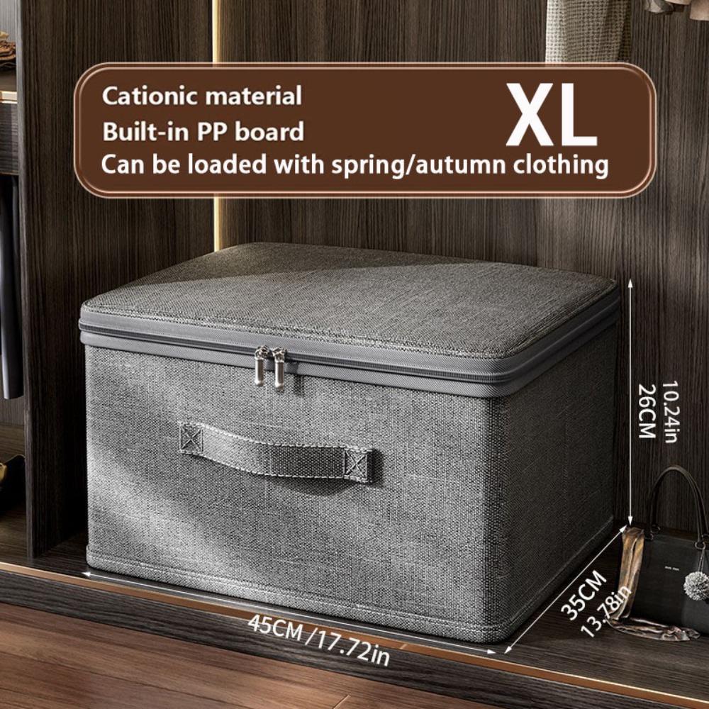 С пылезащитным чехлом для одежды, ящик для хранения, большой емкости, ящик для хранения, домашний