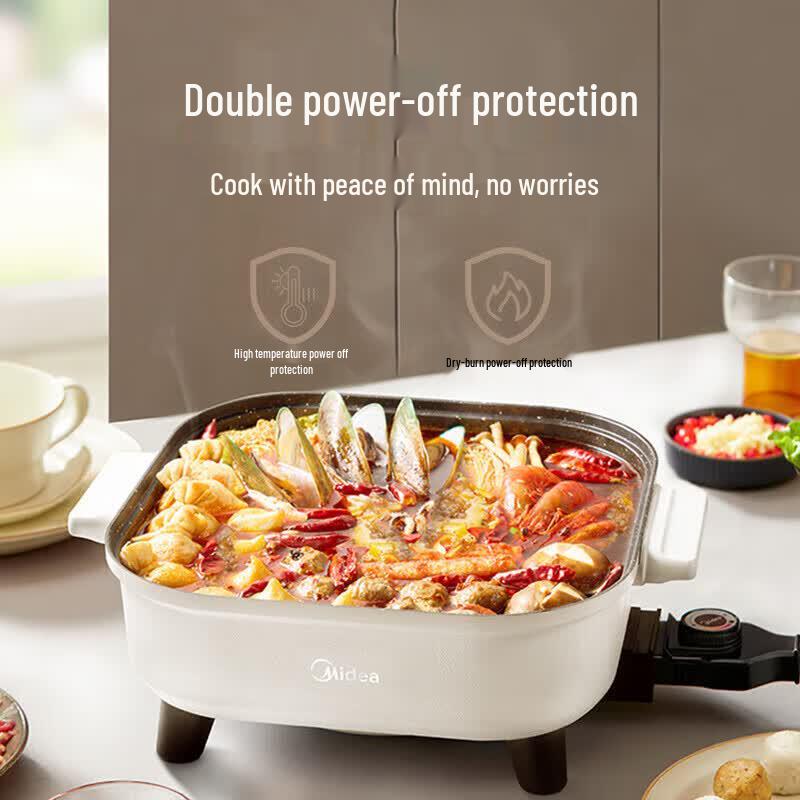 Midea 6,5 л многофункциональный электрический хот-пот, вилка CN (адаптер в комплекте)