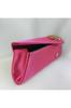 Women's Stylish and Useful Evening Dress Bag Shiny Fuchsia Satin Colored Stone Evening Bag