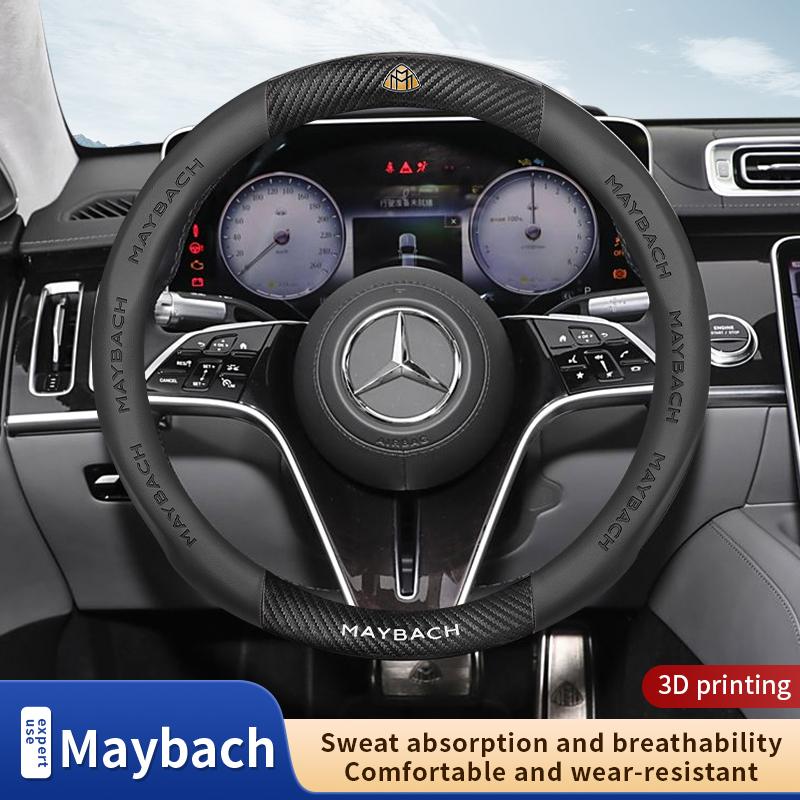 Автомобильная крышка рулевого колеса из углеродного волокна Mercedes Benz Maybach S-Class S400 S450 S480 S500 S560 S580 S650 S680 W222 GLS480 GLS600