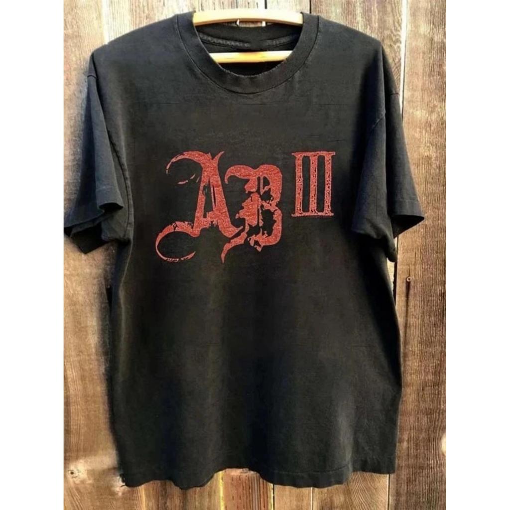 Винтажная футболка Alter Bridge AB III с красным логотипом, унисекс, 100% хлопок, повседневная, для спорта, для активного отдыха