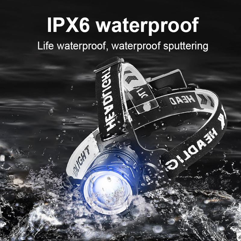 Rechargeable LED Headlamp White Laser Powerful Headlight 3000M Long Shot Hand Lamps High Power Head Flashlight Fishing Lantern