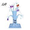 Durable Hard Plastic Tree Decor Halloween Lighted Ghost Centerpiece with LED Lights Pumpkin Bat Indoor Horror Atmosphere Props Spider Light