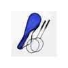 Bedminton Set With Bag 2 Racquets 1 Ball Badminton Set Blue Color