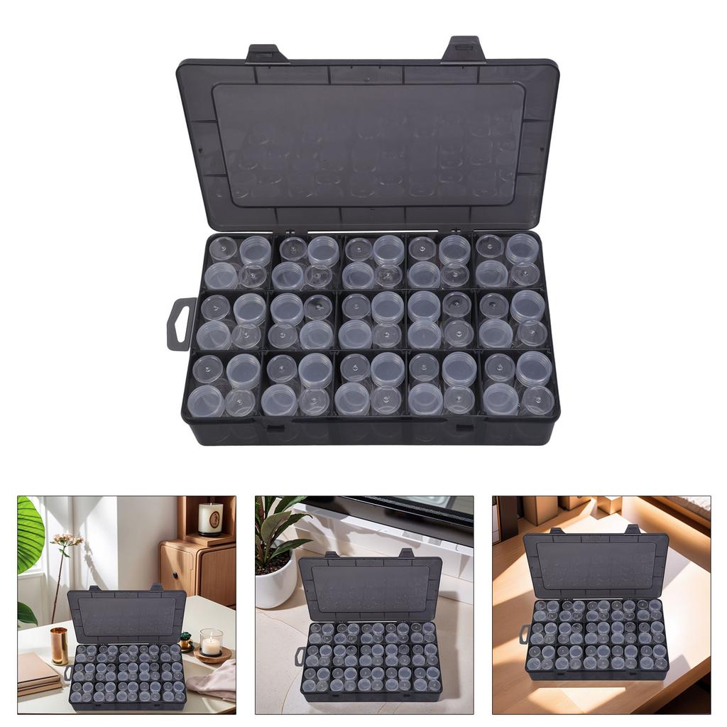 Пластиковая коробка для хранения ювелирных изделий из 15 сеток со съемными разделителями для универсальной организации и легкого доступа к мелким предметам